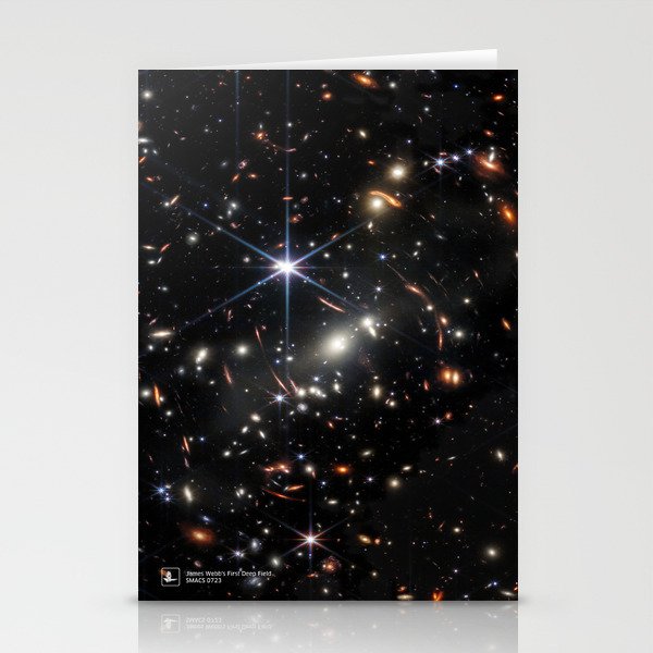 James Webb's First Deep Field (James Webb/JWST) â space poster Stationery Card Gallery Image 1