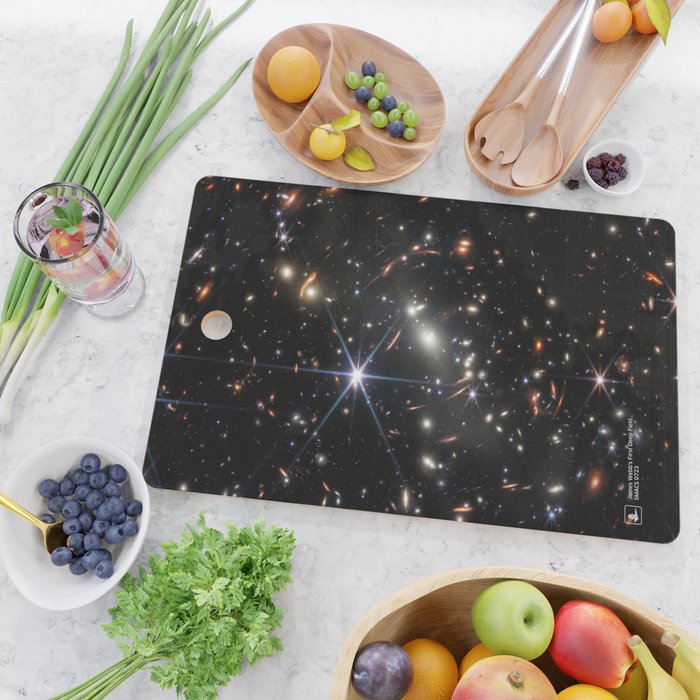 James Webb's First Deep Field (James Webb/JWST) â space poster Cutting Board Gallery Image 2