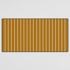 Dashed Lines (Golden Brown) Desk Mat Gallery Image 3