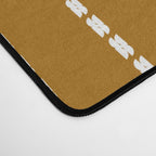 Dashed Lines (Golden Brown) Desk Mat Gallery Image 4