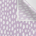 Handmade polka dot brush spots (white/lavender) Wall Tapestry Gallery Image 3