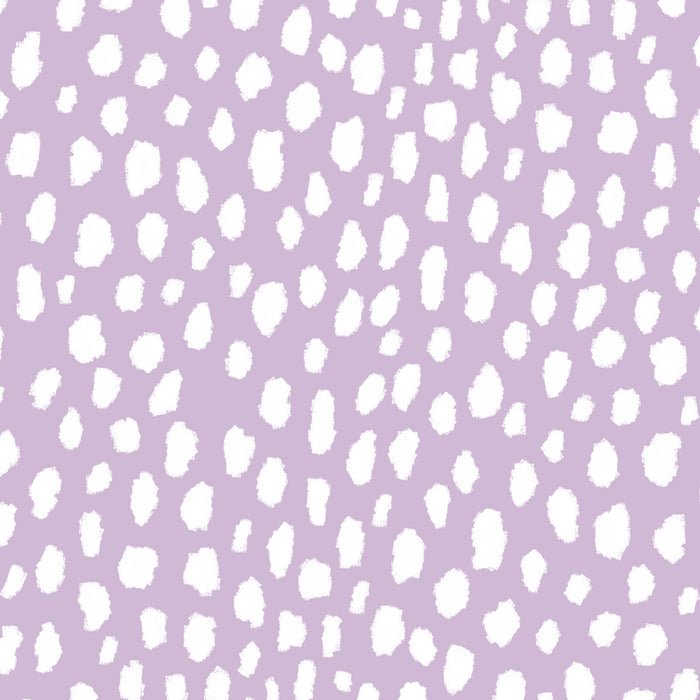 Handmade polka dot brush spots (white/lavender) Coffee Mug Gallery Image 2