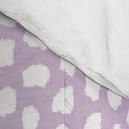 Handmade polka dot brush spots (white/lavender) Comforter Gallery Image 4