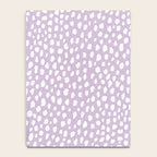 Handmade polka dot brush spots (white/lavender) Notebook Gallery Image 4