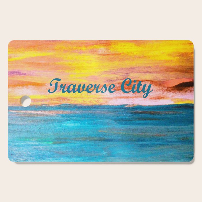 Traverse City Sunset Dream Cutting Board Gallery Image 1