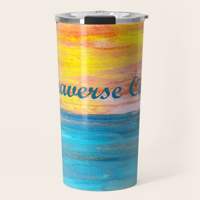 Traverse City Sunset Dream Travel Mug Gallery Image 1