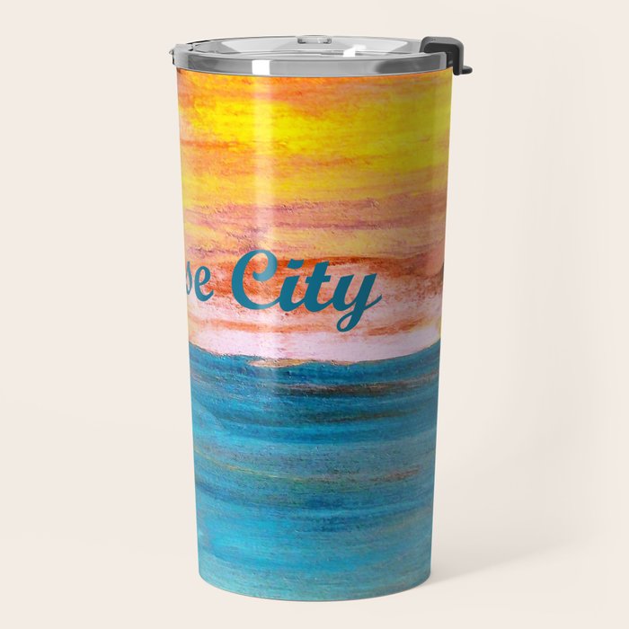 Traverse City Sunset Dream Travel Mug Gallery Image 2