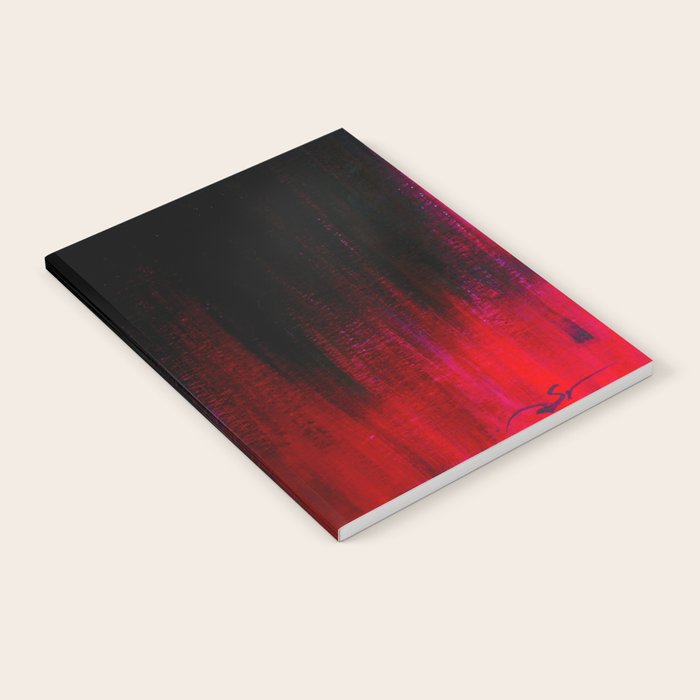 Red and Black Abstract Notebook Gallery Image 2