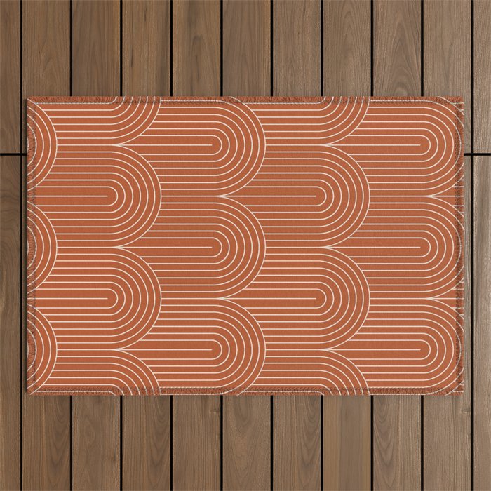 Art Deco Arch Pattern XI Outdoor Rug Gallery Image 1