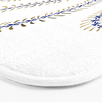 Snake Skeleton - Navy & Gold Palette Bath Mat Gallery Image 3