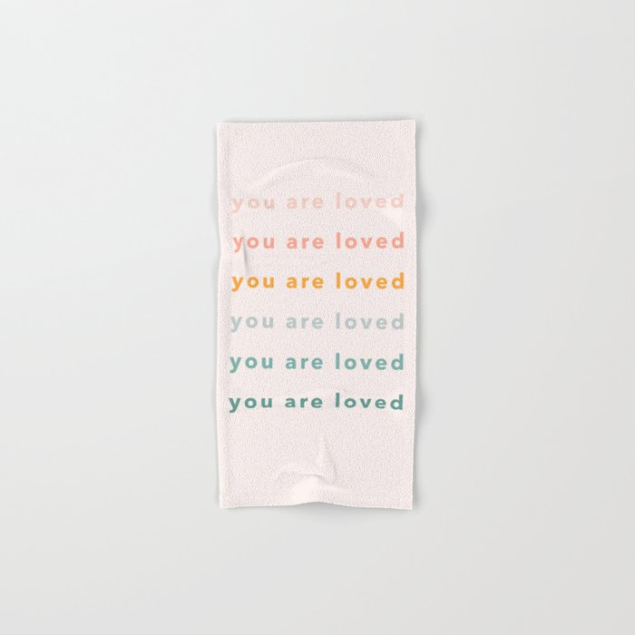 you are loved rainbow  Bath Towel Gallery Image 1