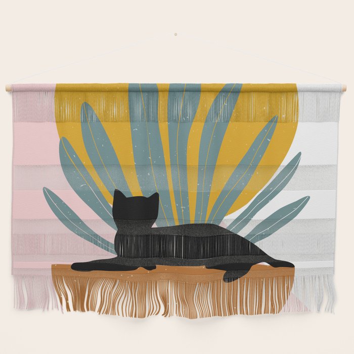 The Cat and The Sun III Wall Hanging Gallery Image 1