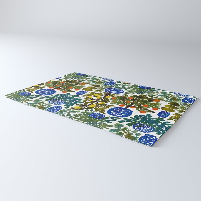 Chinoiserie Kitchen Rug Gallery Image 3