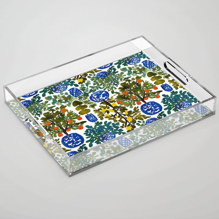 Chinoiserie Kitchen Acrylic Tray Gallery Image 1