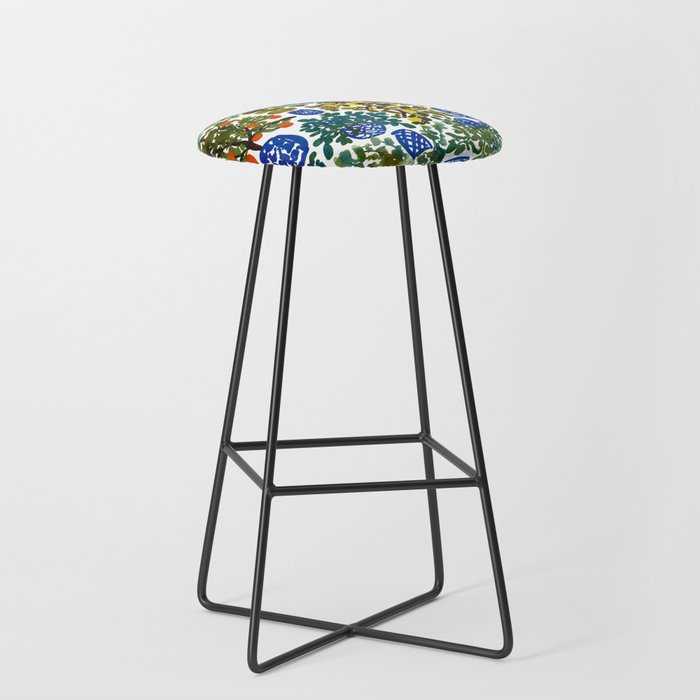 Chinoiserie Kitchen Stool Gallery Image 1