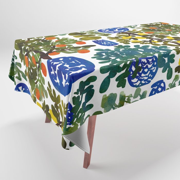 Chinoiserie Kitchen Tablecloth Gallery Image 1