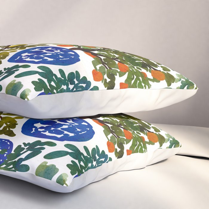 Chinoiserie Kitchen Pillow Sham Gallery Image 3