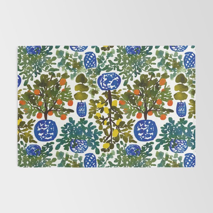 Chinoiserie Kitchen Rug Gallery Image 2