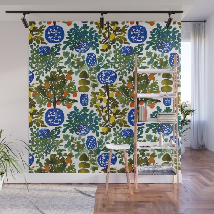 Chinoiserie Kitchen Wall Mural Gallery Image 1