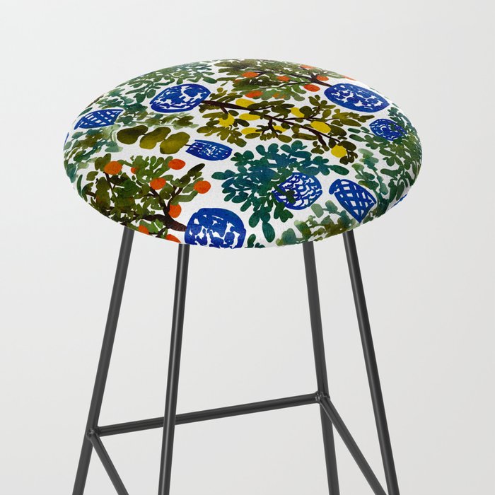 Chinoiserie Kitchen Stool Gallery Image 2