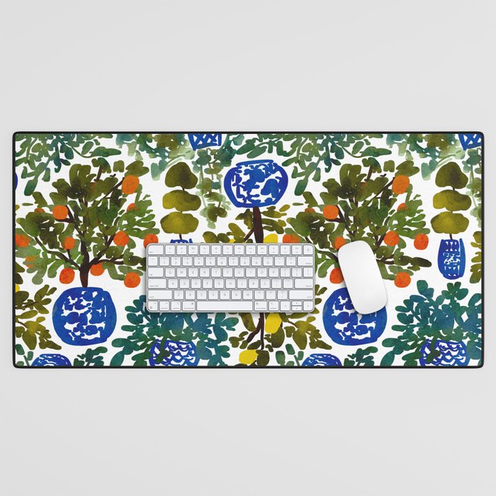 Chinoiserie Kitchen Desk Mat Gallery Image 1