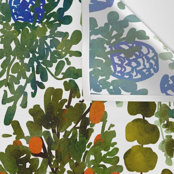 Chinoiserie Kitchen Wall Tapestry Gallery Image 3