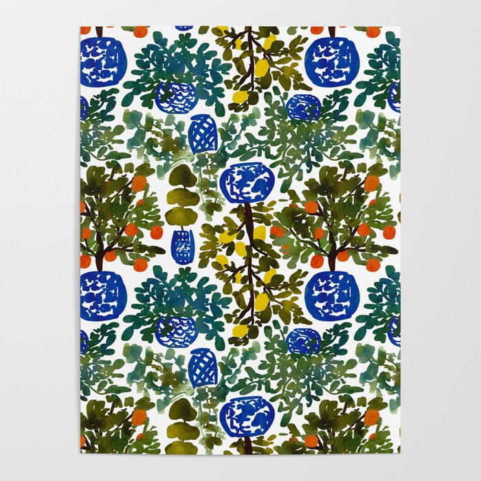 Chinoiserie Kitchen Poster Gallery Image 1