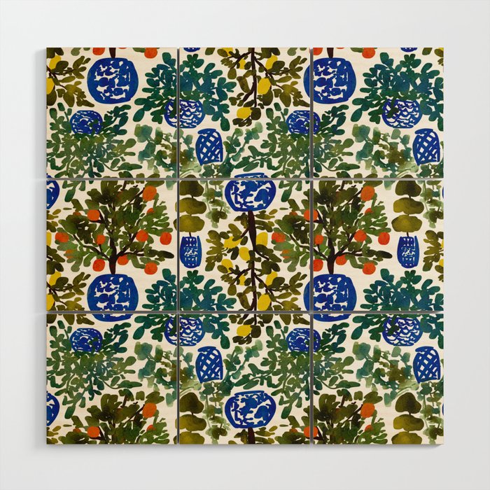 Chinoiserie Kitchen Wood Wall Art Gallery Image 1