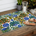 Chinoiserie Kitchen Outdoor Rug Gallery Image 2
