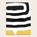 Mid Century Modern Atomic Rings 222 Yellow and Black Notebook Gallery Image 4