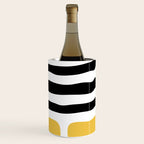 Mid Century Modern Atomic Rings 222 Yellow and Black Wine Chiller Gallery Image 3