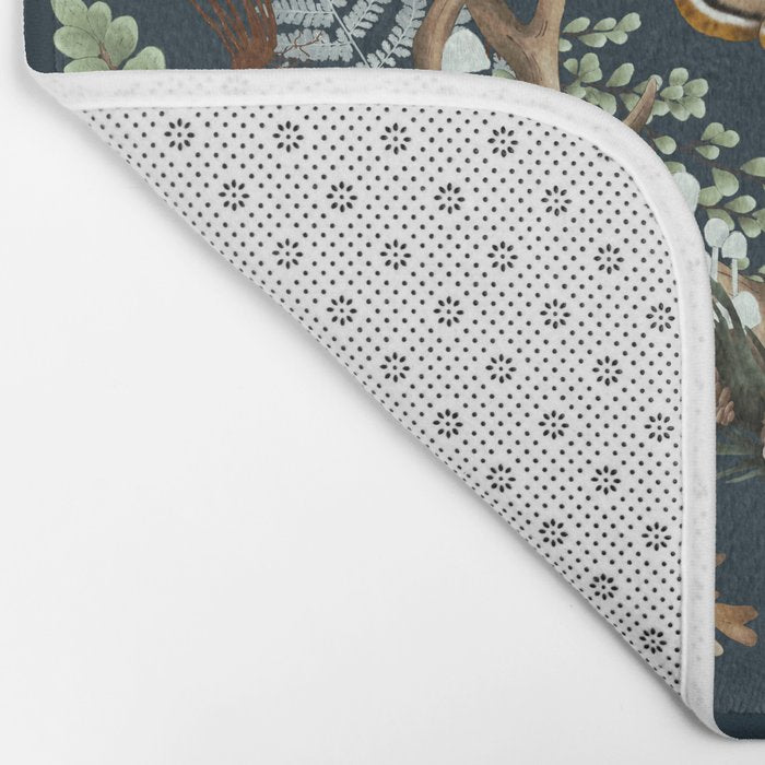 Bohemian leafy forest at night Bath Mat Gallery Image 2