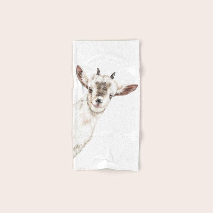 Oh My Sneaky Goat Bath Towel Gallery Image 1