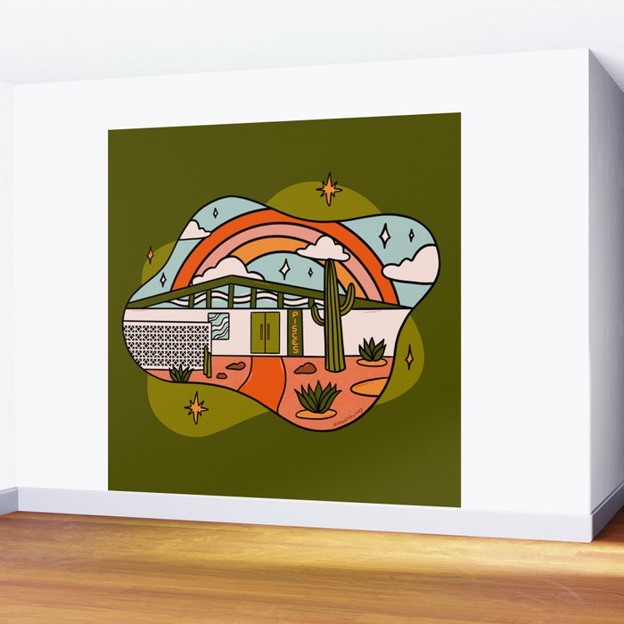 Pisces Mid Century House Wall Mural Gallery Image 2