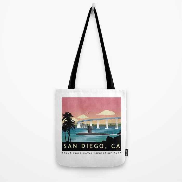 San Diego, CA - Submarine Homeport Tote Bag Gallery Image 2