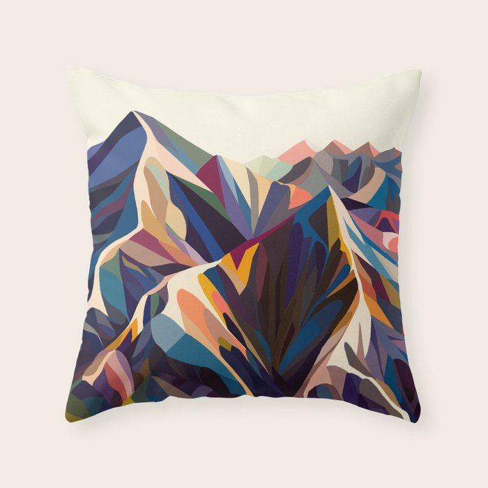Mountains original Throw Pillow Gallery Image 1