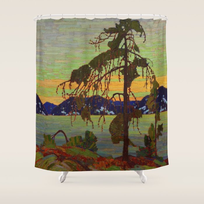 Tom Thomson The Jack Pine 1916-1917 Canadian Landscape Artist Shower Curtain Gallery Image 1