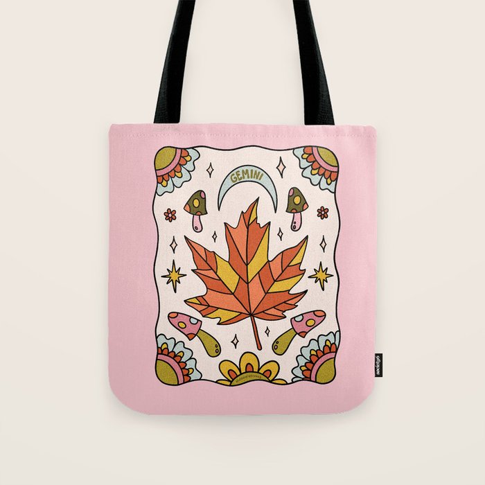 Gemini Leaf Tote Bag Gallery Image 1