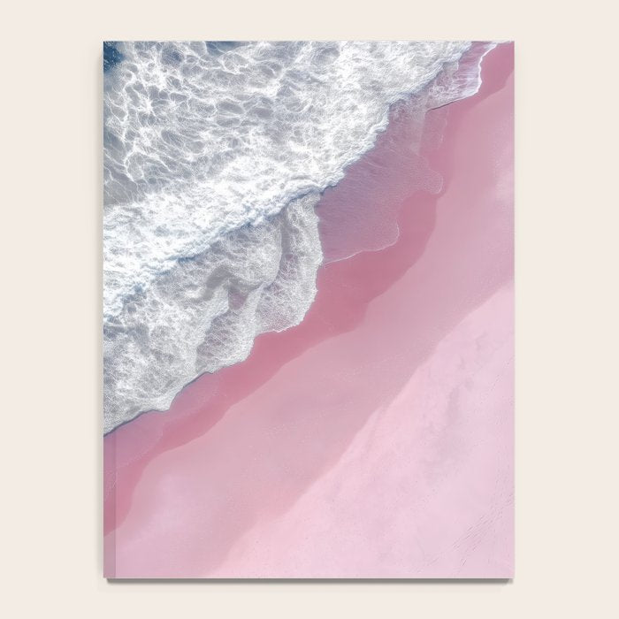 Pink Shoreline - Aerial Ocean Photography Print Notebook Gallery Image 4