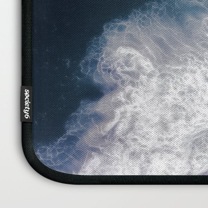 Pink Shoreline - Aerial Ocean Photography Print Laptop Sleeve Gallery Image 3