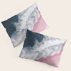 Pink Shoreline - Aerial Ocean Photography Print Pillow Sham Gallery Image 3