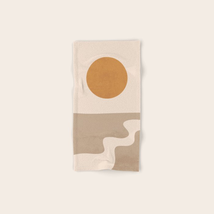 Minimal Abstract Art Landscape 6 Bath Towel Gallery Image 1