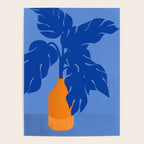 Light In The Darkness  - a blue tropical still life painting Poster Gallery Image 4