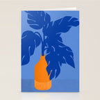 Light In The Darkness  - a blue tropical still life painting Stationery Card Gallery Image 2