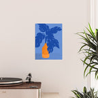 Light In The Darkness  - a blue tropical still life painting Poster Gallery Image 2
