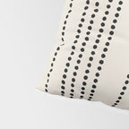 Ethnic Spotted Stripes in Ivory and Black Pillow Sham Gallery Image 4
