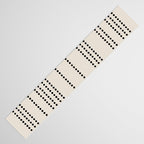 Ethnic Spotted Stripes in Ivory and Black Table Runner Gallery Image 3