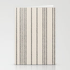 Ethnic Spotted Stripes in Ivory and Black Stationery Card Gallery Image 2