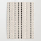 Ethnic Spotted Stripes in Ivory and Black Poster Gallery Image 4