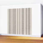 Ethnic Spotted Stripes in Ivory and Black Wall Mural Gallery Image 2